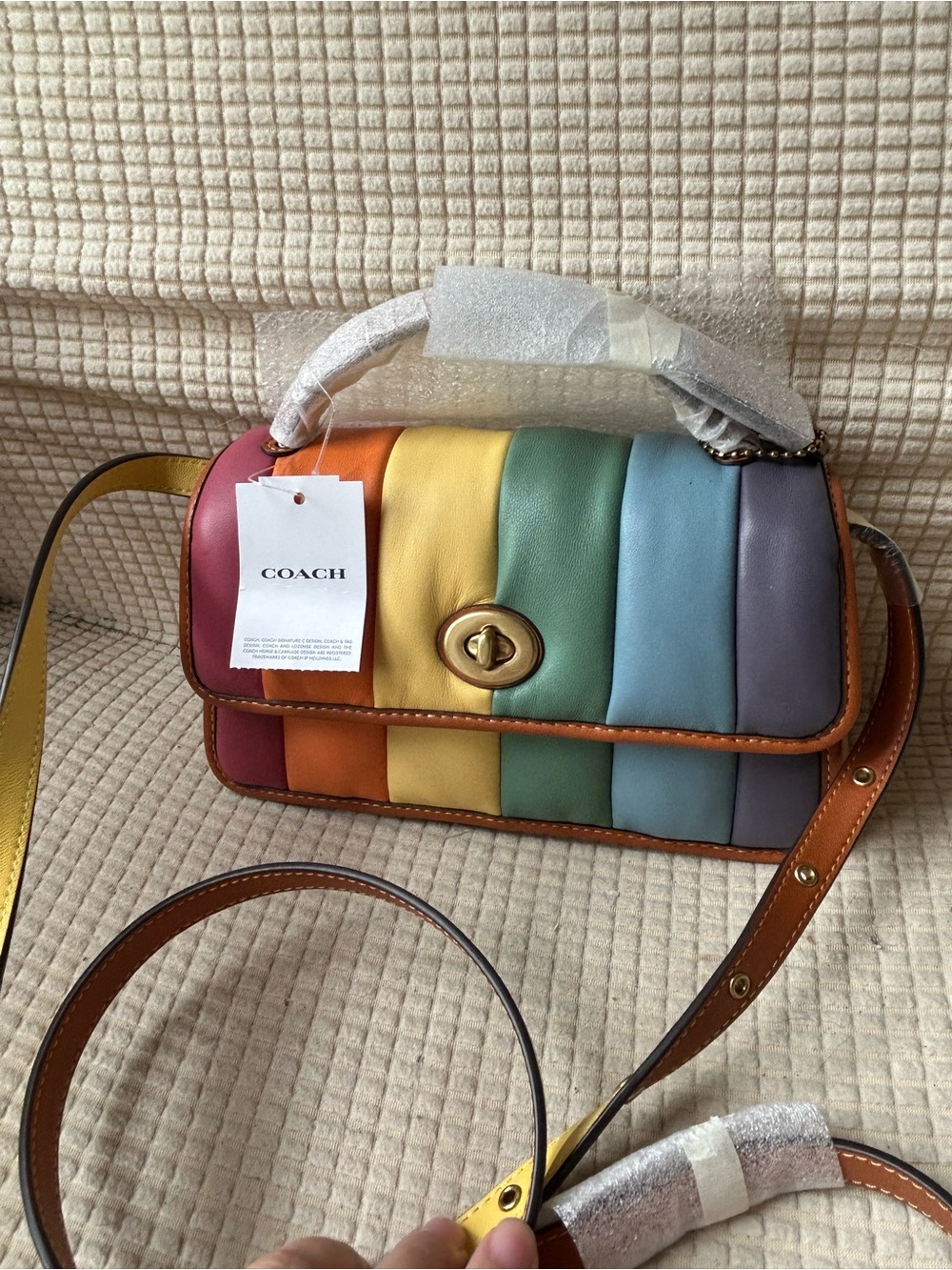 Coach Rainbow Quilted Leather Bag – NWT – Sold Out Pride Collection